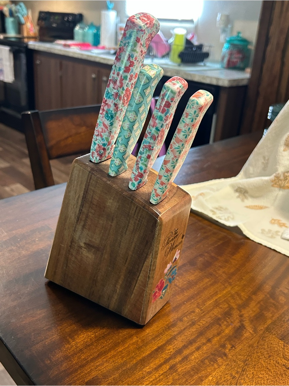 Pioneer woman knife set 5 piece